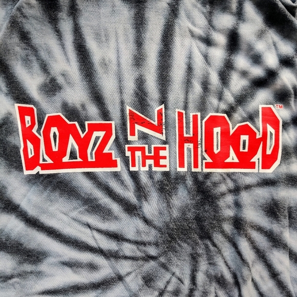 BOYZ N THE HOOD Tie Dye Tee 2XL Gray Hooded T-shirt Men's - Picture 5 of 9